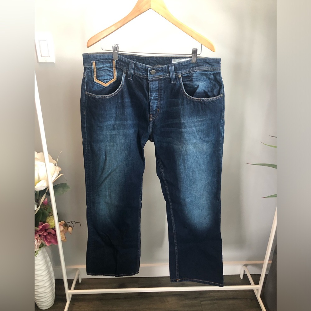 Big Star Men's Straight Jeans in Dark Blue